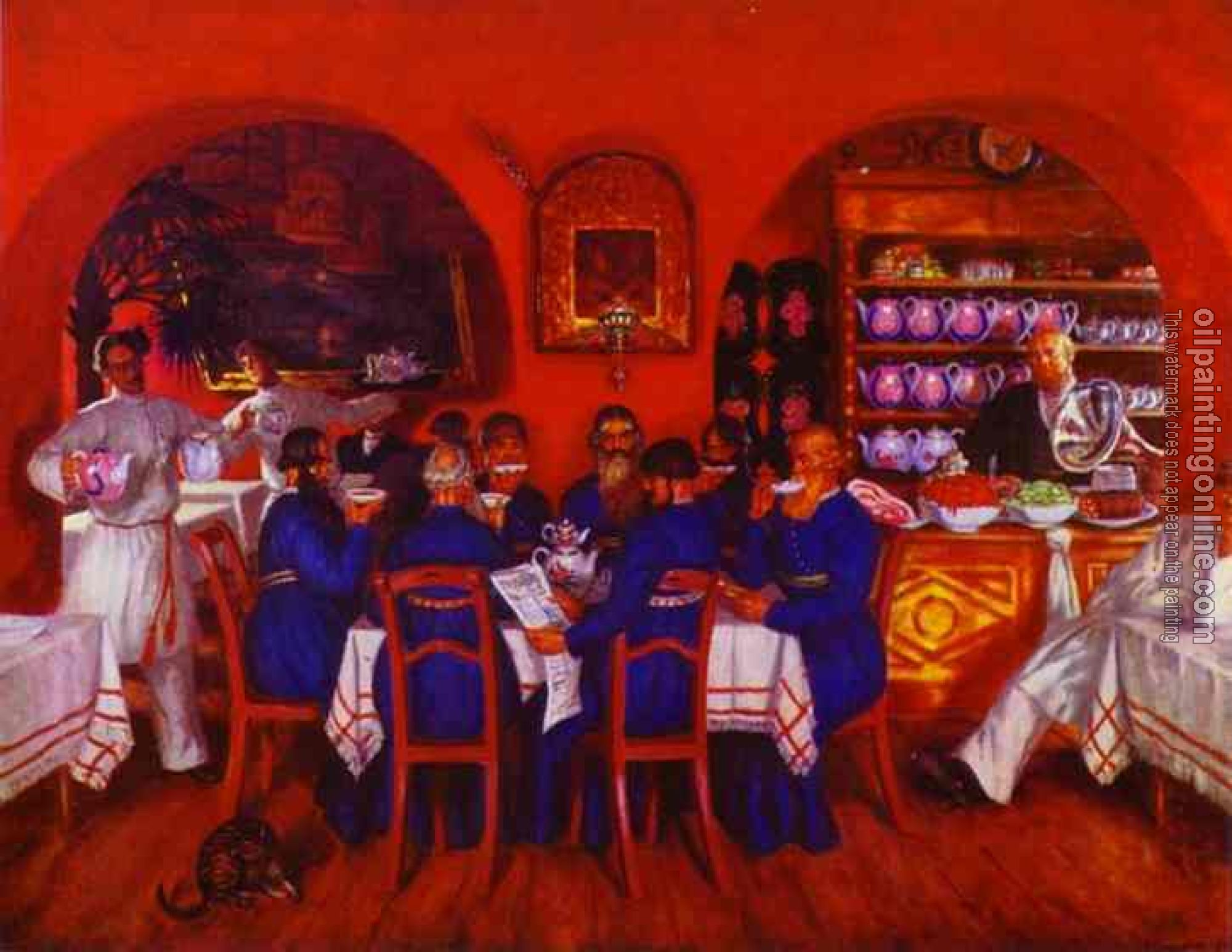 Kustodiev, Boris - Moscow Traktir (Tavern)